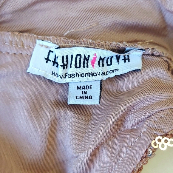 Gold Sequin Racerback Crop Top Size XS - Picture 3 of 12